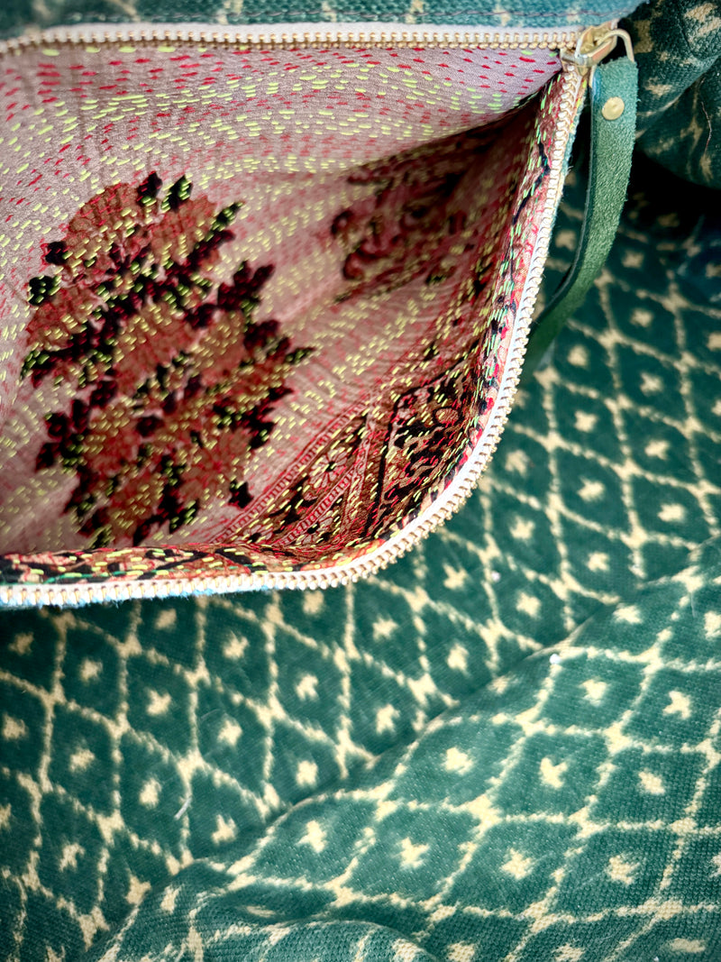 DEIA DUFFLE - REMNANT ITALIAN  TWEED - ONE-OF-A-KIND