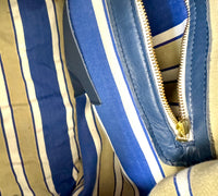 DEIA DUFFLE - VINTAGE BLUE MATTRESS  FABRIC ONE-OF-A-KIND