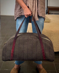 DEIA DUFFLE - REMNANT ITALIAN  TWEED - ONE-OF-A-KIND
