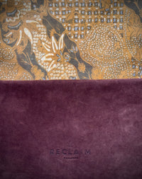 BINIALI CLUTCH - REMNANT BRITISH HOUNDSTOOTH & VINTAGE AFRICAN COTTON - ONE-OF-ONE