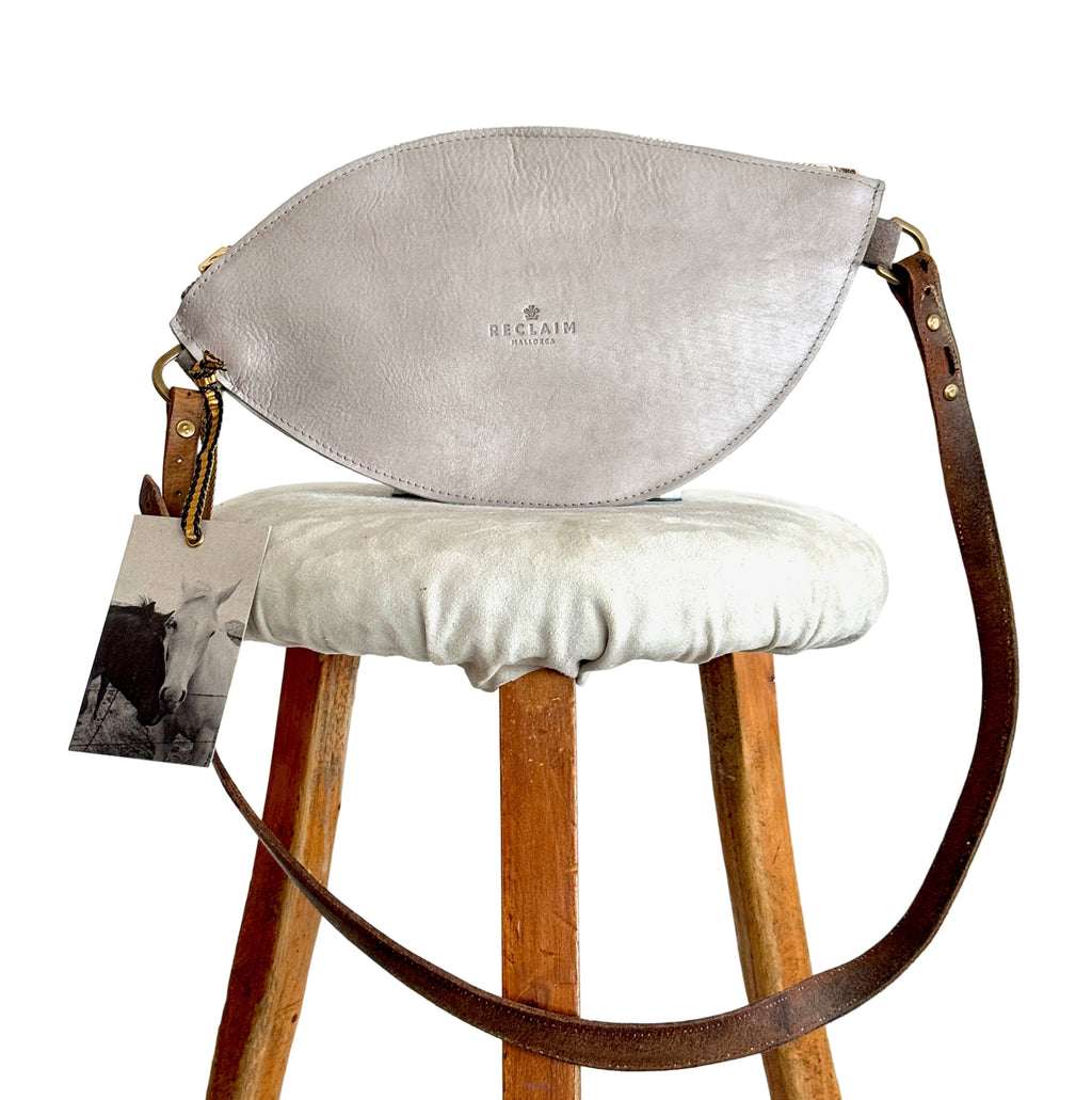 CAMPOS BELT BAG - GREY SUEDE & REMNANT PAISLEY SILK  ONE-OFF