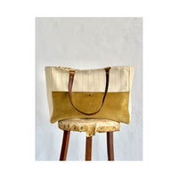 ORIENT TOTE - VINTAGE PINSTRIPE HERRINGBONE - ONE-OFF