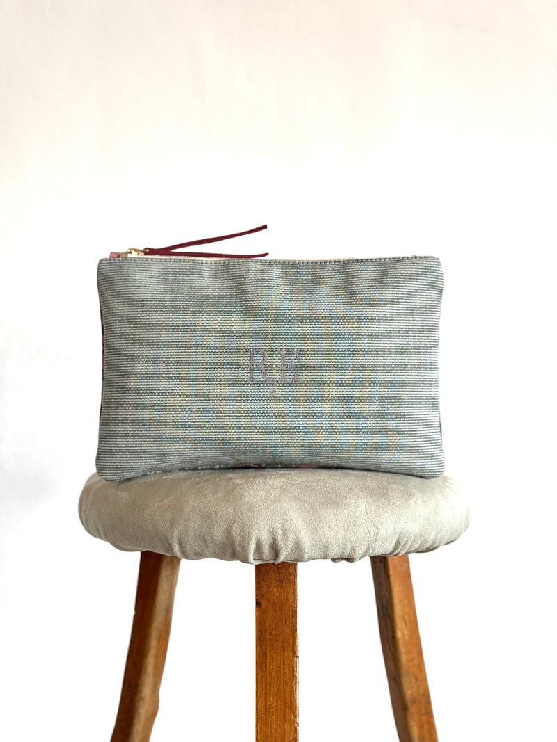 PETRA POUCH -  REMNANT FRENCH CANVAS- ONE-OFF