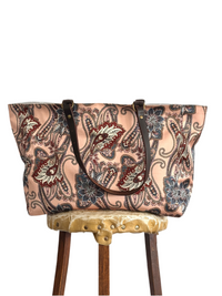 ORIENT TOTE - REMNANT PAISLEY SILK- ONE-OFF