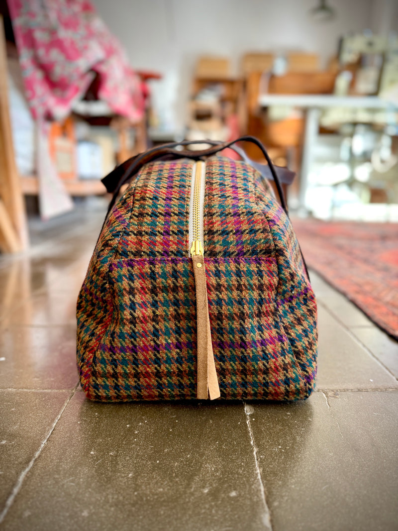 DEIA DUFFLE - REMNANT ITALIAN  TWEED - ONE-OF-A-KIND