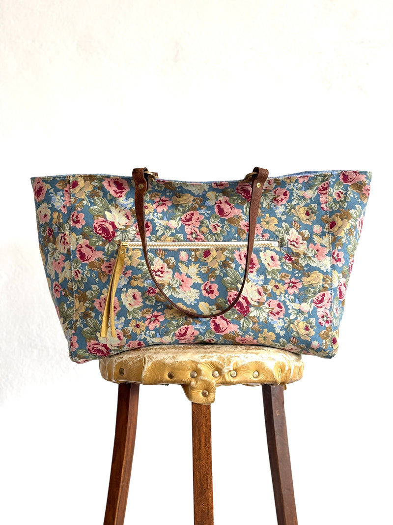 ORIENT TOTE - ANTIQUE MALLORCAN LENGUA - ONE-OFF