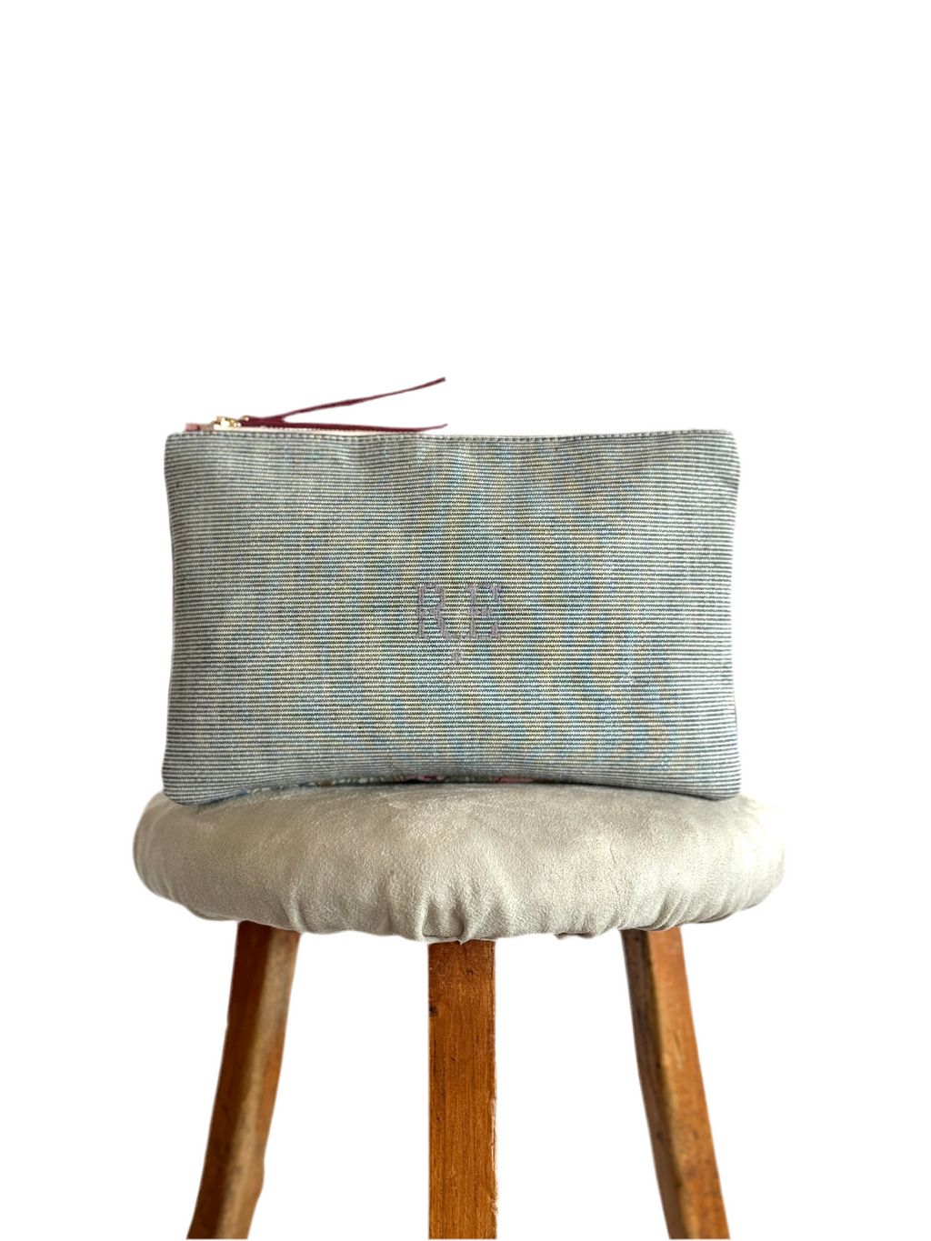 PETRA POUCH -  REMNANT FRENCH CANVAS- ONE-OFF