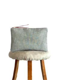 PETRA POUCH -  REMNANT FRENCH CANVAS- ONE-OFF