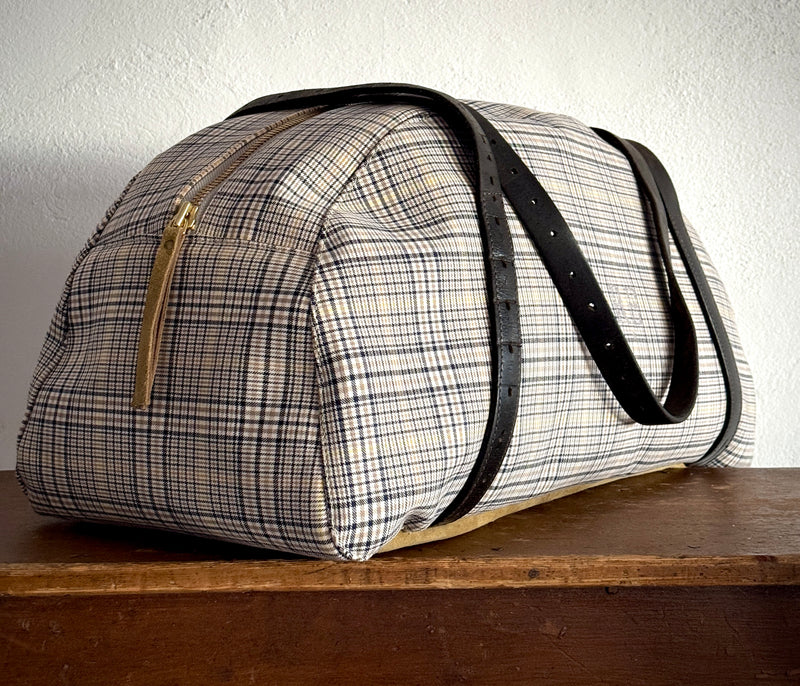 DEIA DUFFLE - VINTAGE PLAID - ONE-OF-A-KIND