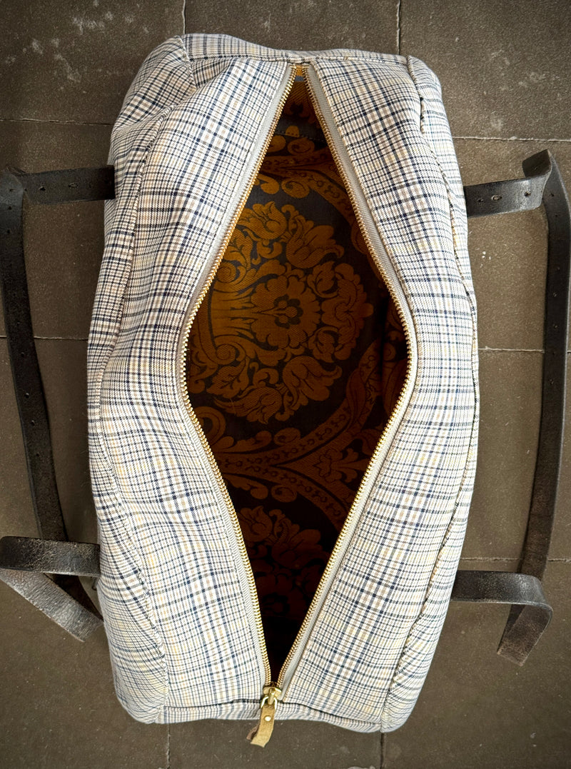DEIA DUFFLE - VINTAGE PLAID - ONE-OF-A-KIND