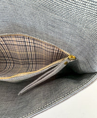 BINIALI  CLUTCH - VINTAGE CHARTREUSE VELVET ONE-OF-A-KIND