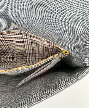 BINIALI  CLUTCH - VINTAGE CHARTREUSE VELVET ONE-OF-A-KIND
