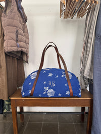 DEIA DUFFLE - VINTAGE BLUE MATTRESS  FABRIC ONE-OF-A-KIND