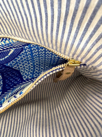 BINIALI CLUTCH - REMNANT ITALIAN TWEED & VINTAGE PINSTRIPE COTTON- ONE-OF-ONE.