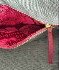 ORIENT TOTE - VINTAGE BURGUNDY VELVET ONE-OFF