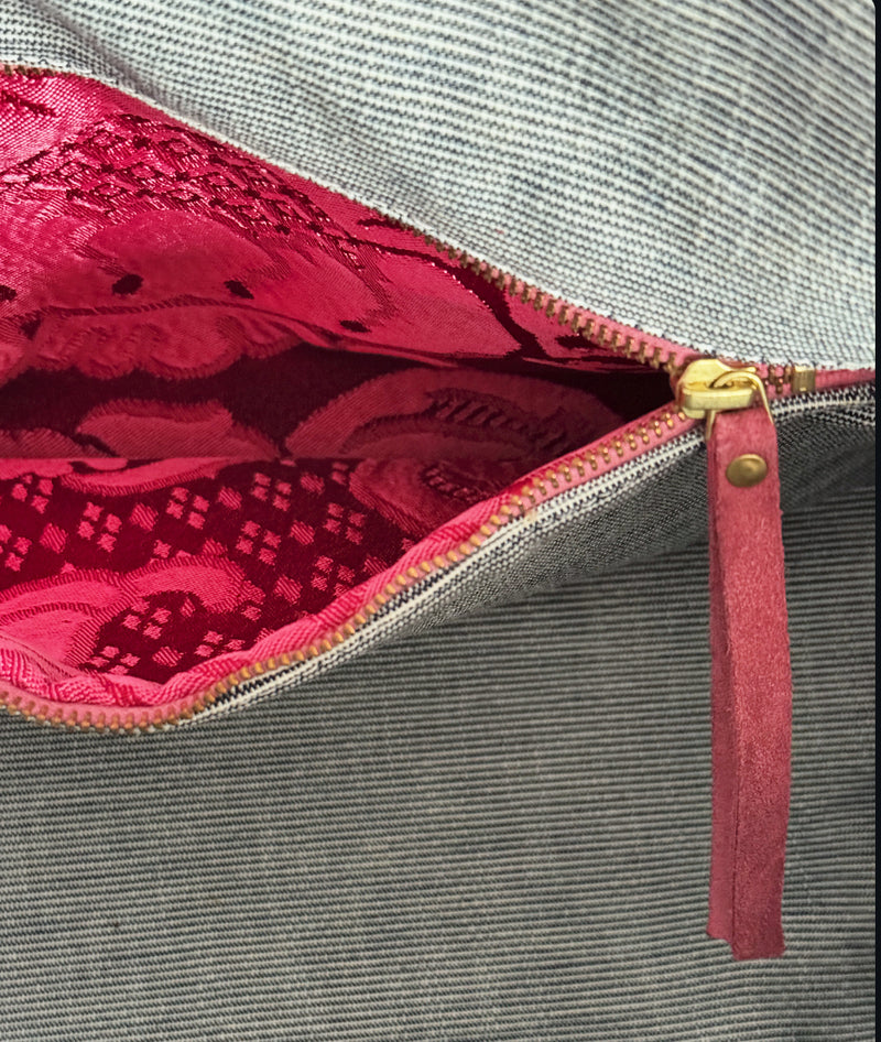 ORIENT TOTE - VINTAGE BURGUNDY VELVET ONE-OFF
