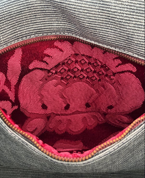 ORIENT TOTE - VINTAGE BURGUNDY VELVET ONE-OFF