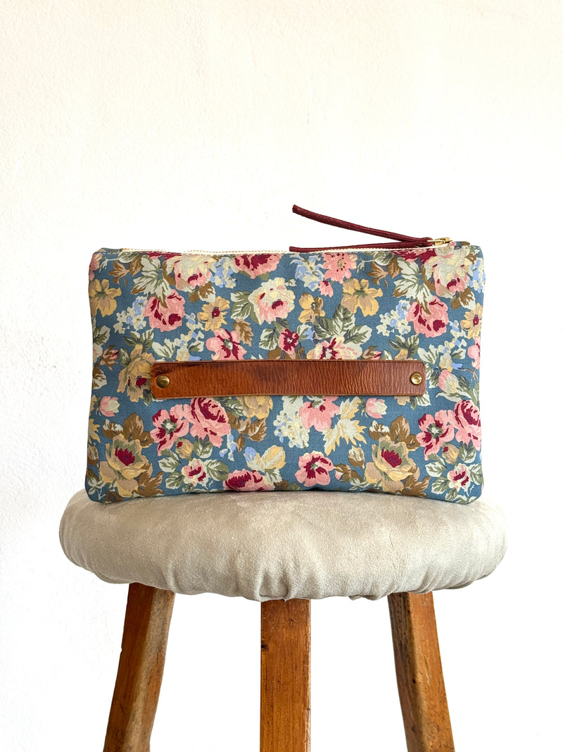 PETRA POUCH -  REMNANT FRENCH CANVAS- ONE-OFF