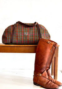 DEIA DUFFLE - REMNANT ITALIAN  TWEED - ONE-OF-A-KIND