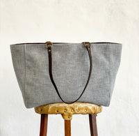 ORIENT TOTE- SURPLUS ITALIAN WOOL - ONE-OF-A-KIND